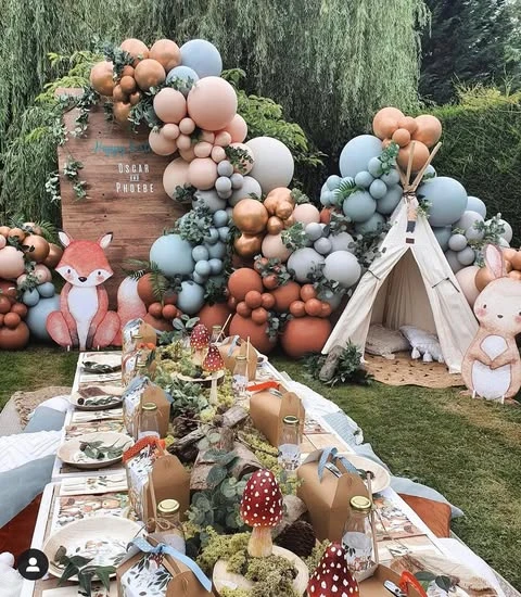 3. Elaborate Woodland Theme