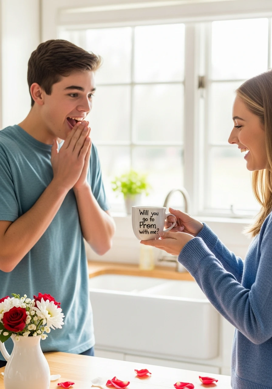 Coffee Cup Prom Ask - Promposal Ideas for Him