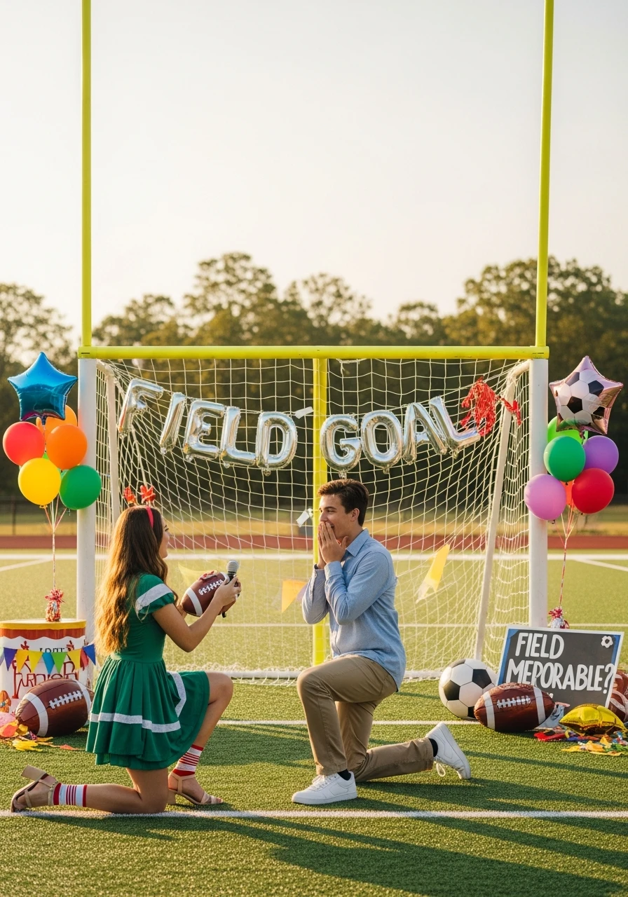 Field Goal Promposal - Promposal Ideas for Him