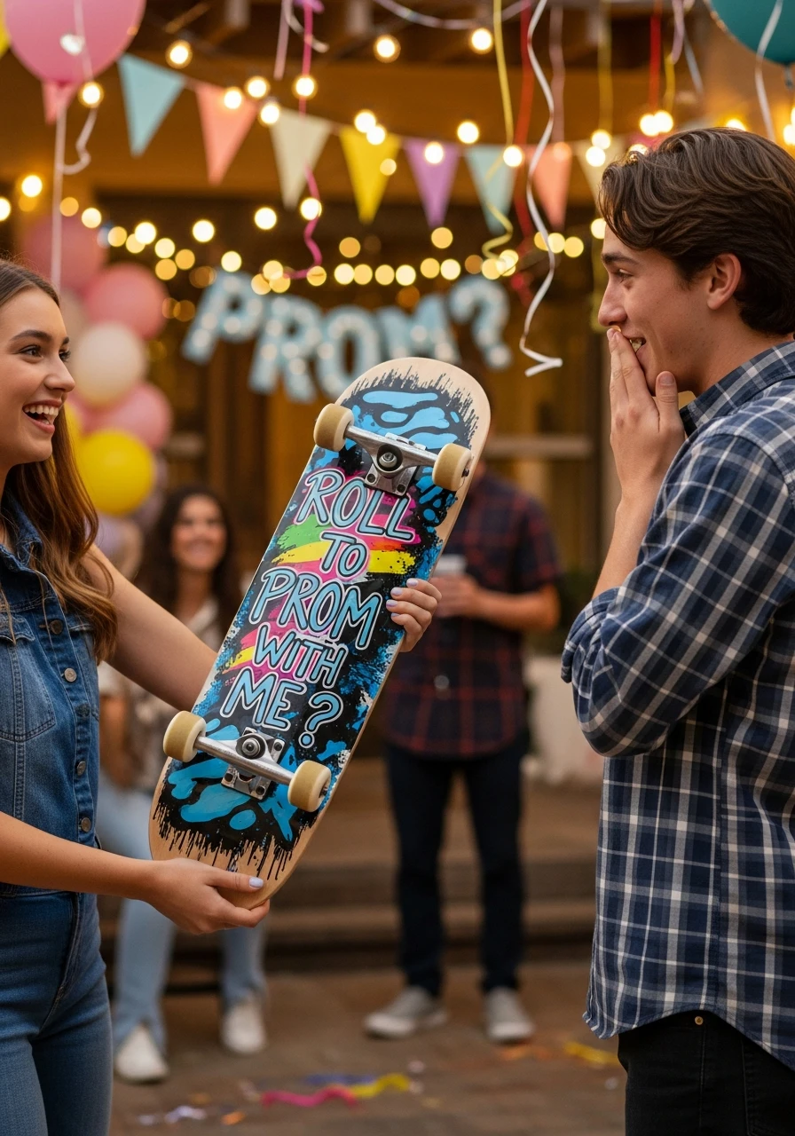 Roll to Prom With Me - Promposal Ideas for Him