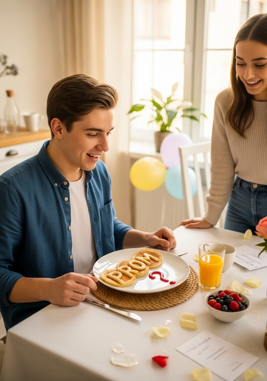 Morning Prom Surprise - Promposal Ideas for Him