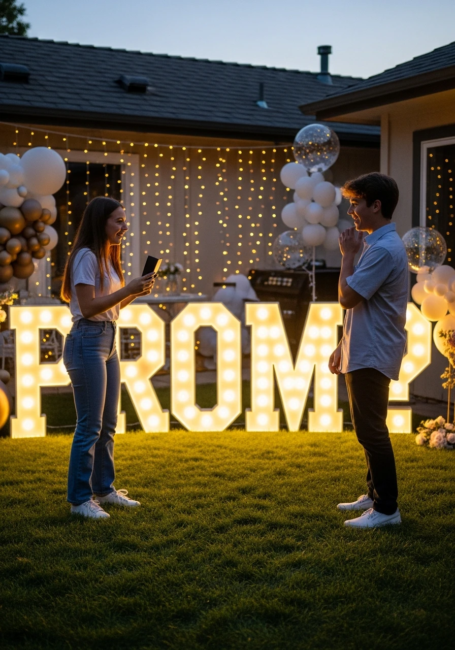 Light Up Our Prom - Promposal Ideas for Him