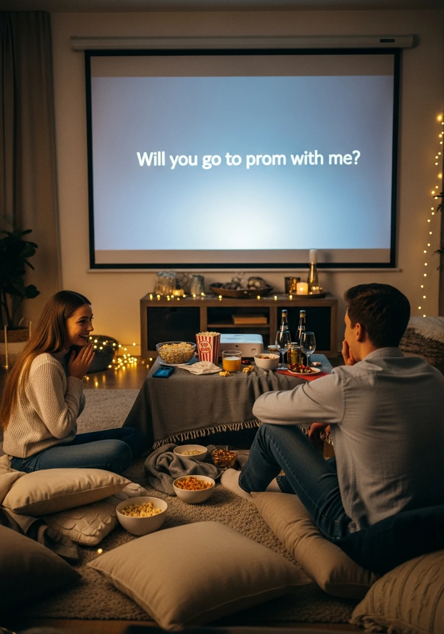 Cinema Style Prom Ask - Promposal Ideas for Him