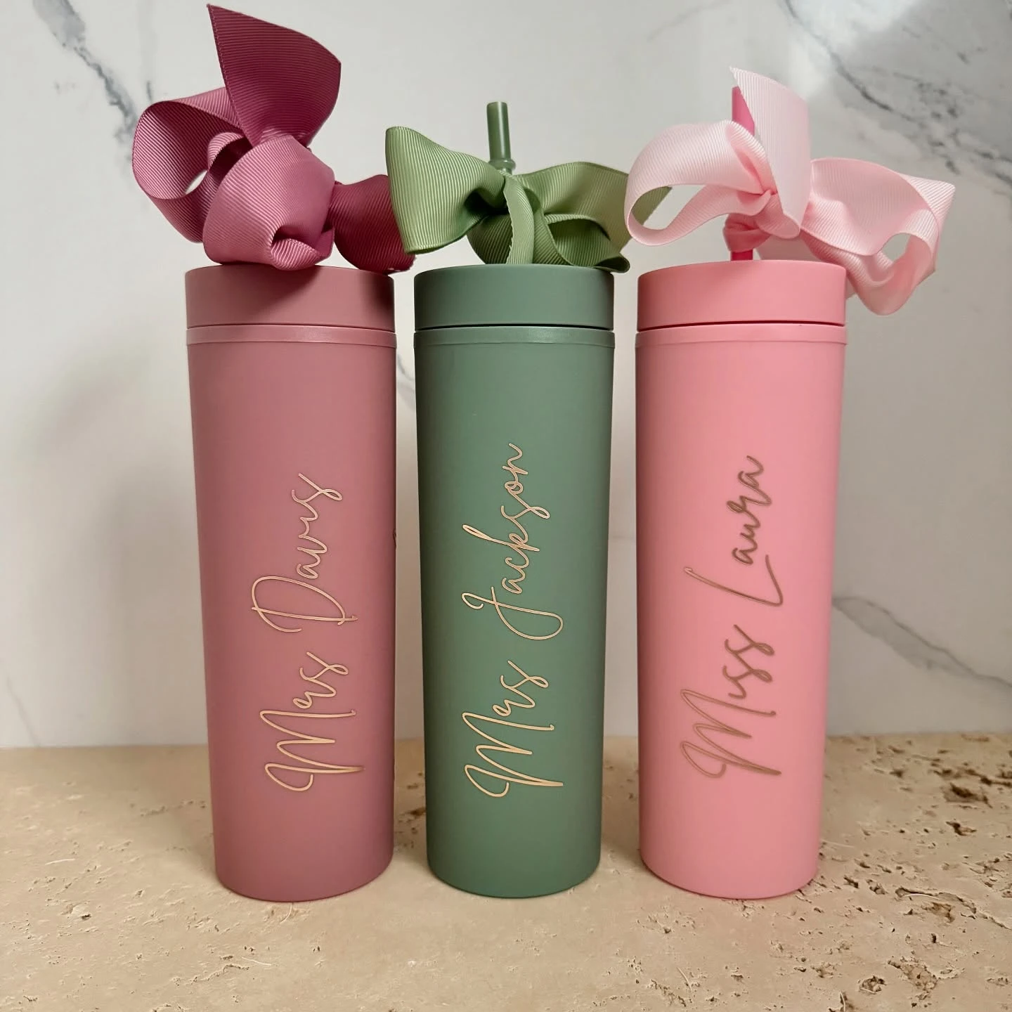 16. Personalized Skinny Tumblers