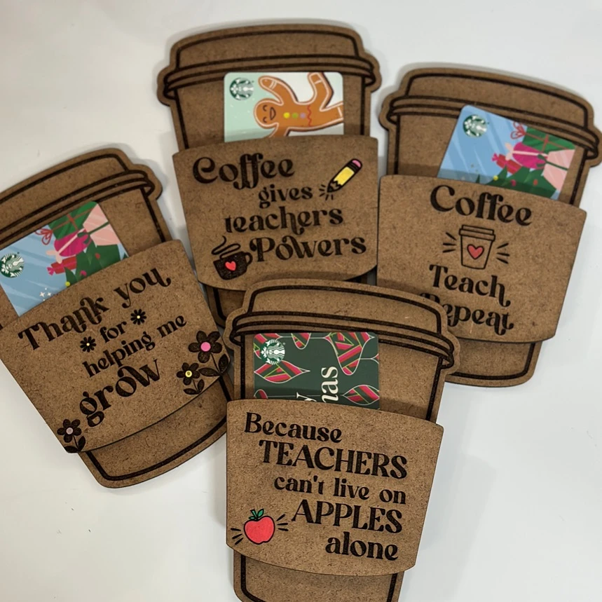 19. Laser-Cut Gift Card Holders