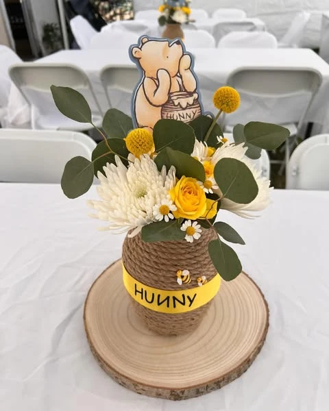 13. DIY Hunny Pot Centerpiece