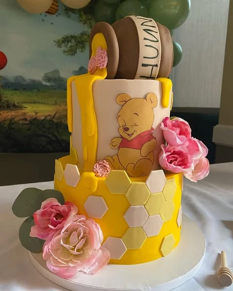 17. Two-Tier Honeycomb Cake