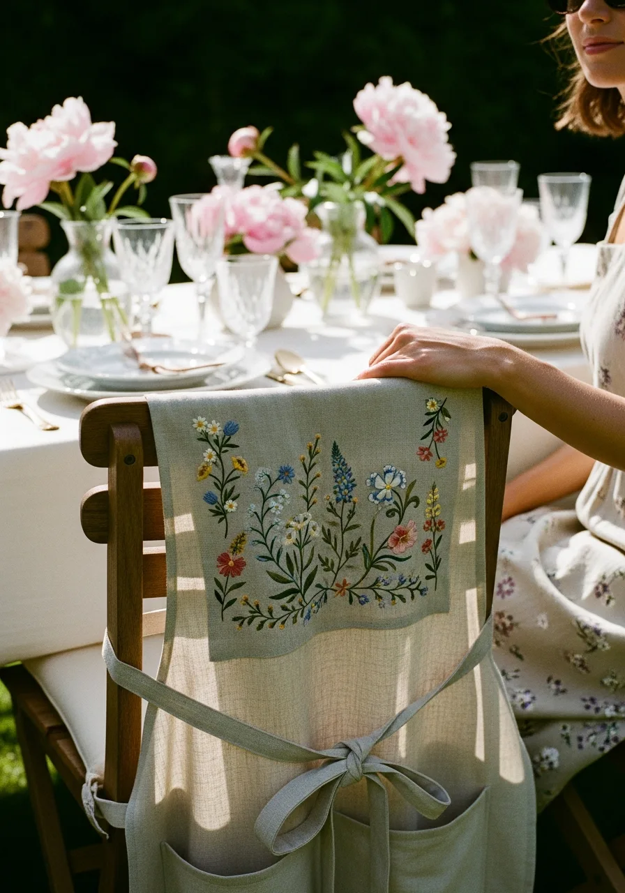 11. Custom Embroidered Aprons