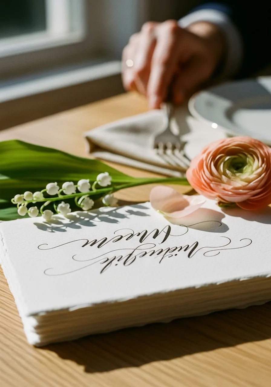 17. Handwritten Menu Cards