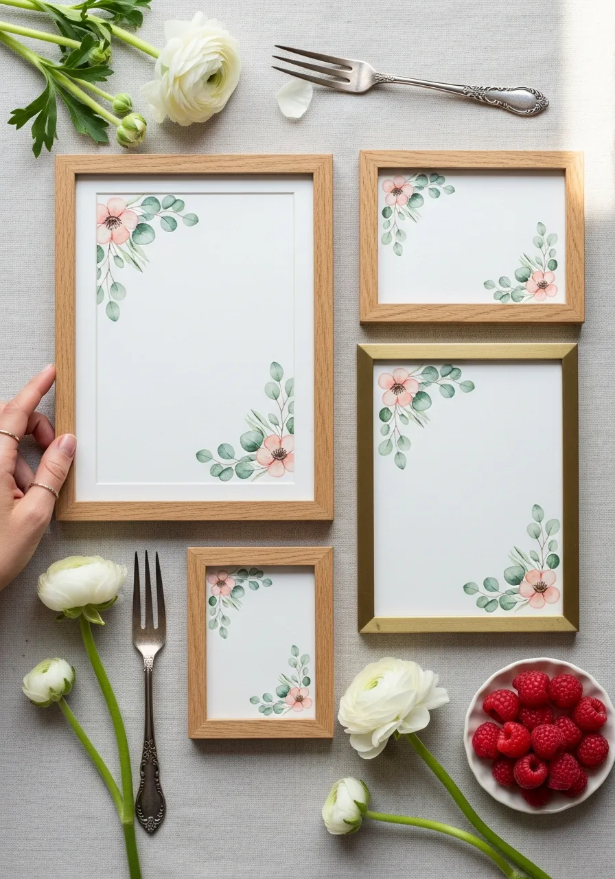 21. Framed Recipe Cards