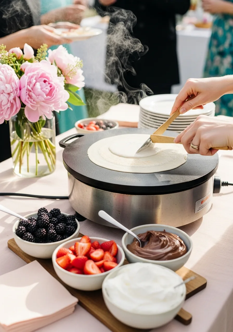 23. Interactive Crepe Station