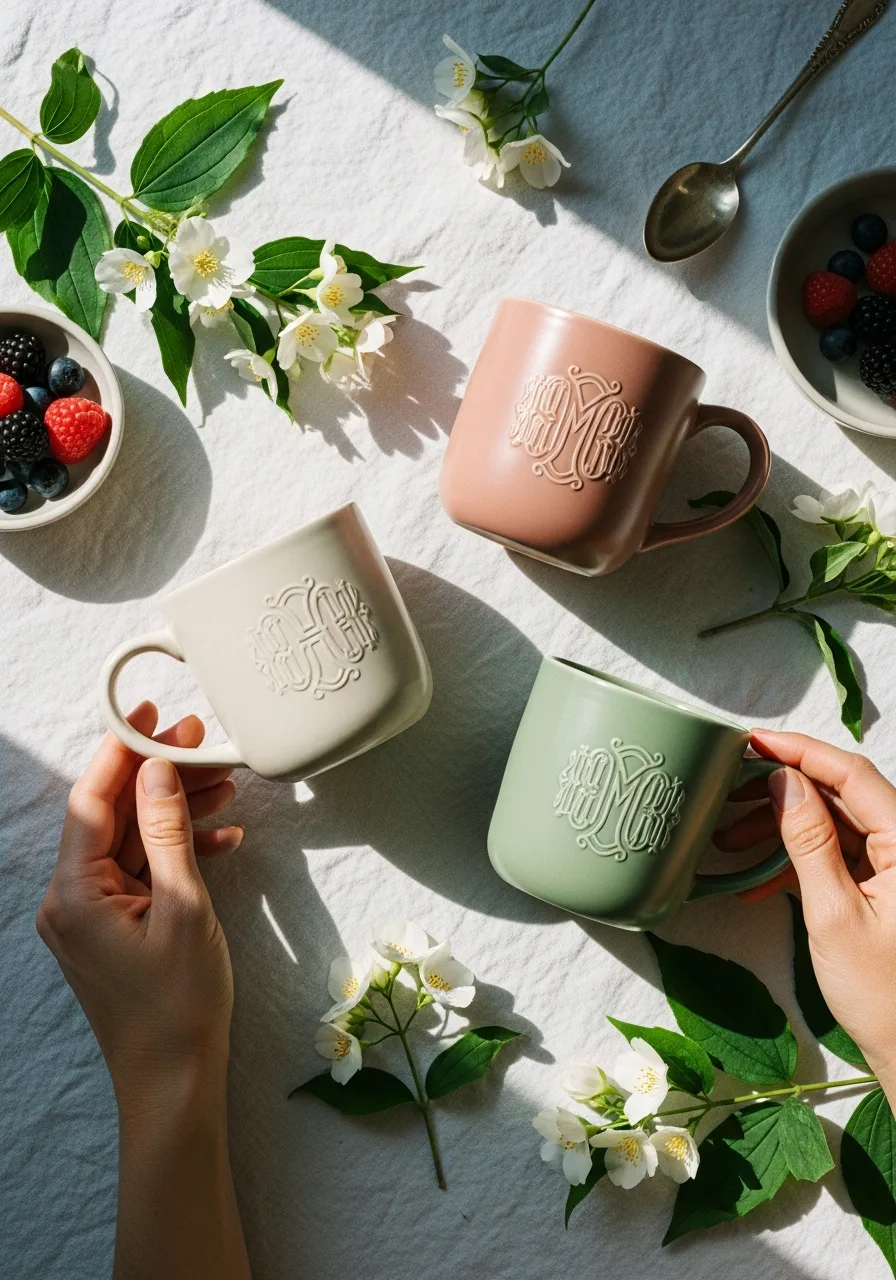 29. Custom Monogrammed Mugs