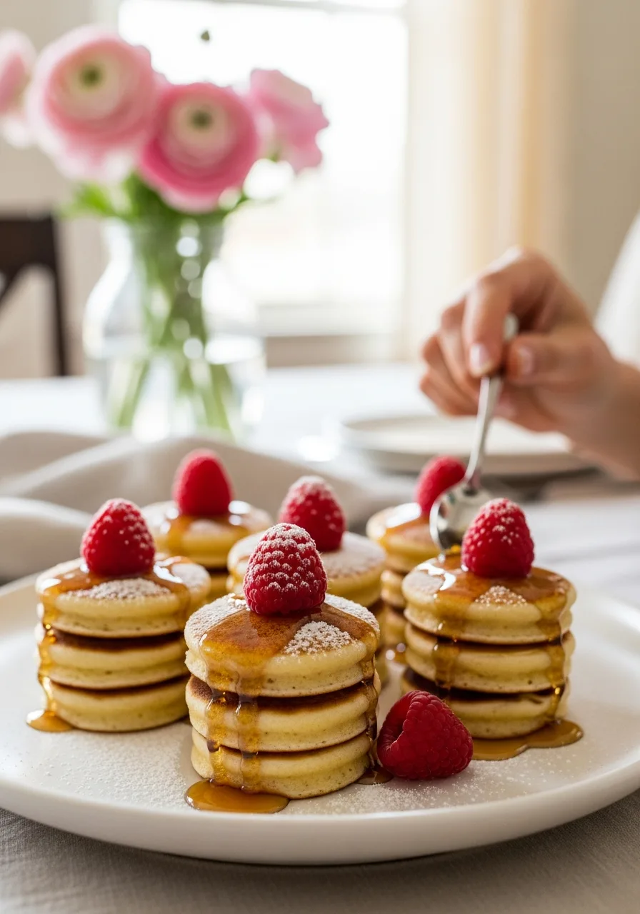 42. Mini Pancake Stacks