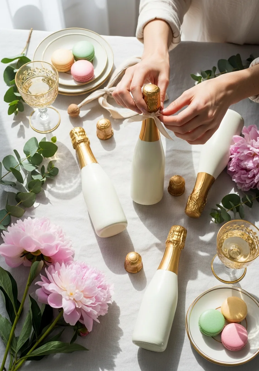 48. Mini Champagne Bottles