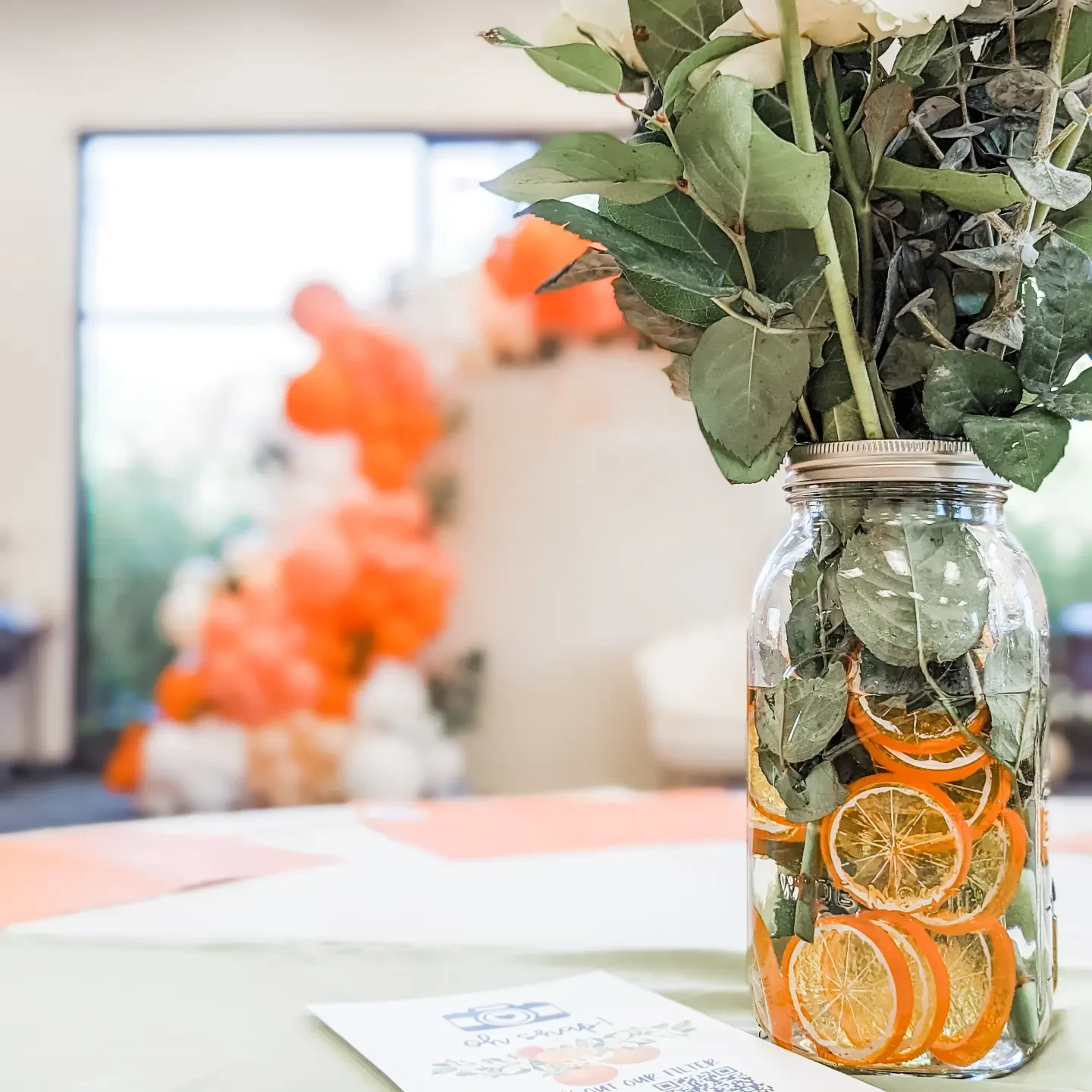 24. Centerpiece with Dried Oranges