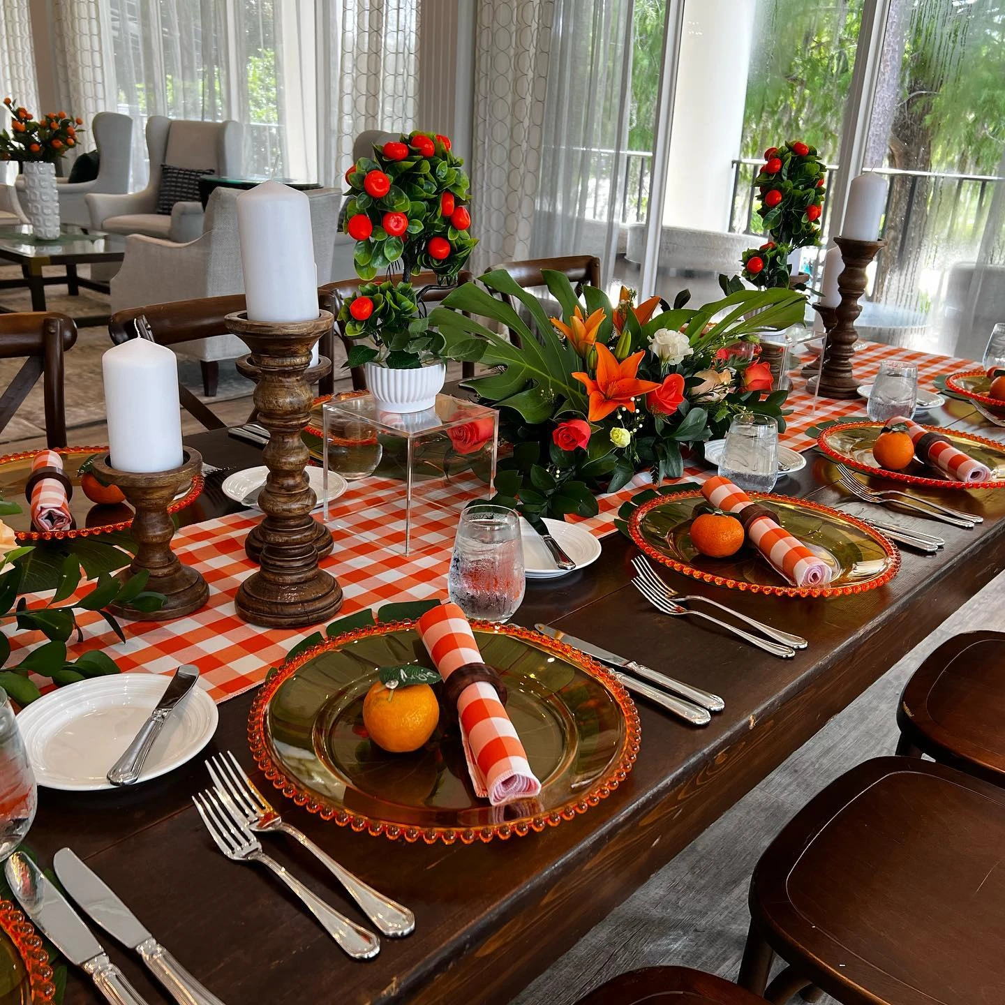 33. The Unexpected Gingham Table