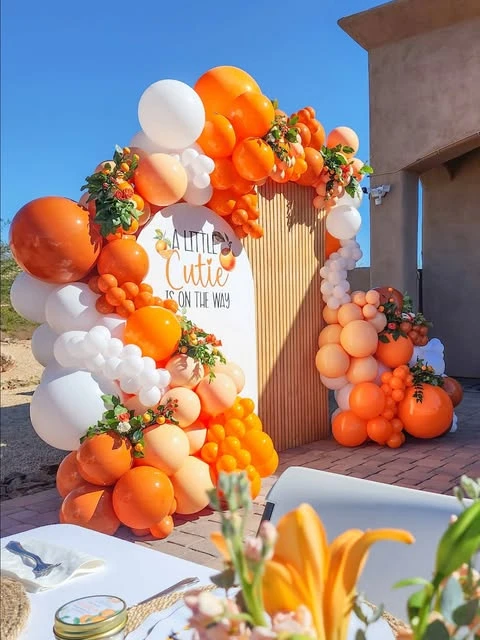 4. Outdoor Balloon Arch Warning