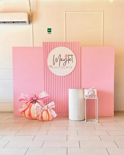 48. Pink Fall Pumpkin Theme
