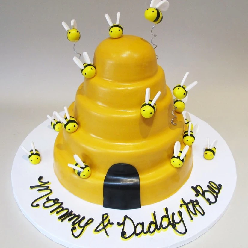 14. Classic Beehive Fondant Cake
