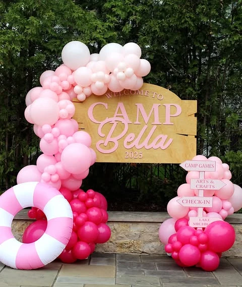 1. Custom Sign & Balloon Arch