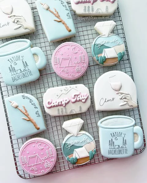 10. Playful Camp-Themed Cookies