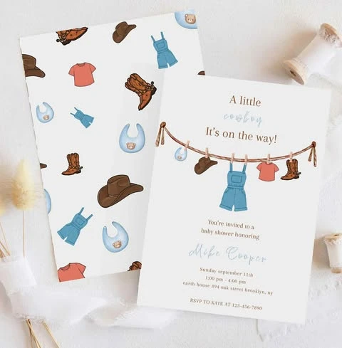 20. Themed Shower Invitations