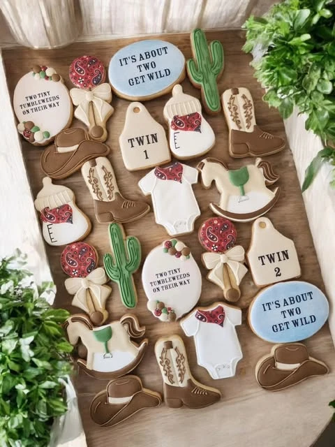 21. Custom Iced Cowboy Cookies