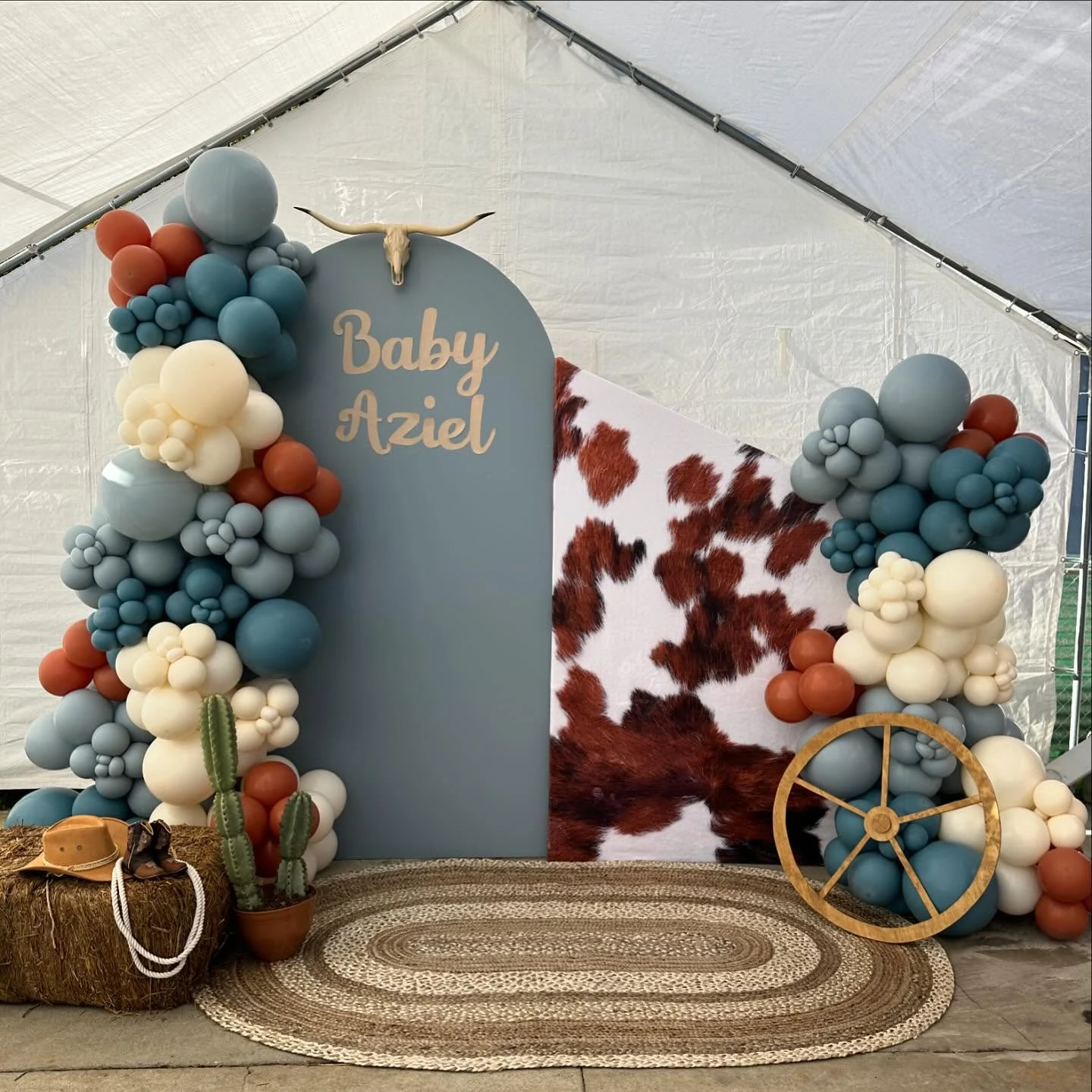 28. Modern Western Chic Backdrop
