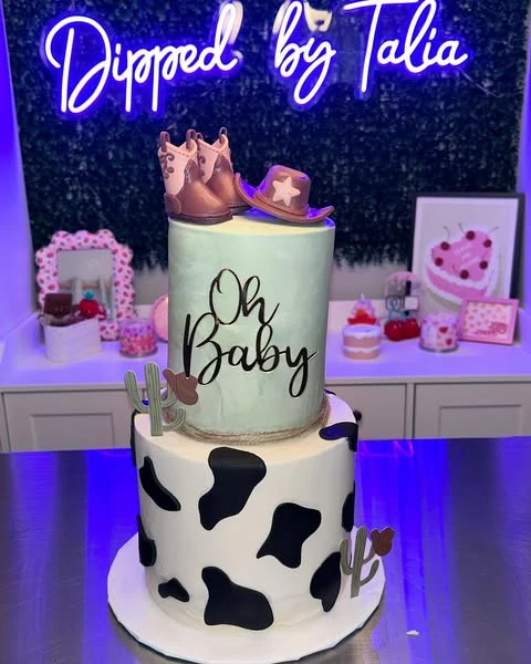 9. Two-Tier Cowboy Cake