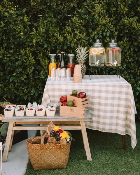 10. Simple Drink and Snack Station