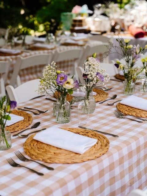 23. Use Bud Vases and Placemats