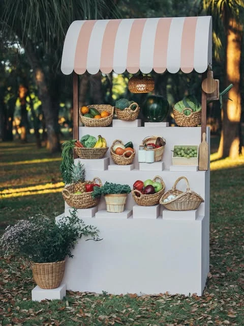 29. Rent a Tiered Market Stand