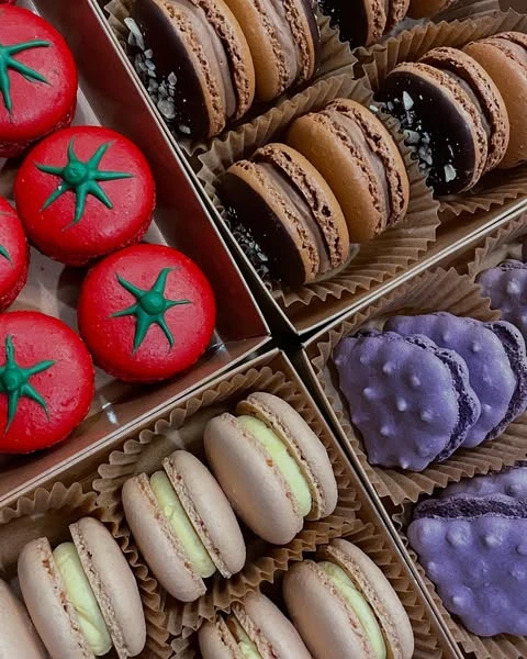 37. Serve Vegetable-Themed Macarons