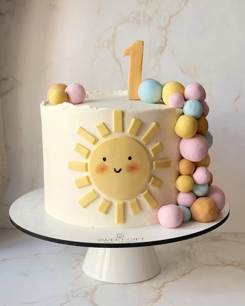 19. First Trip Around The Sun Cake
