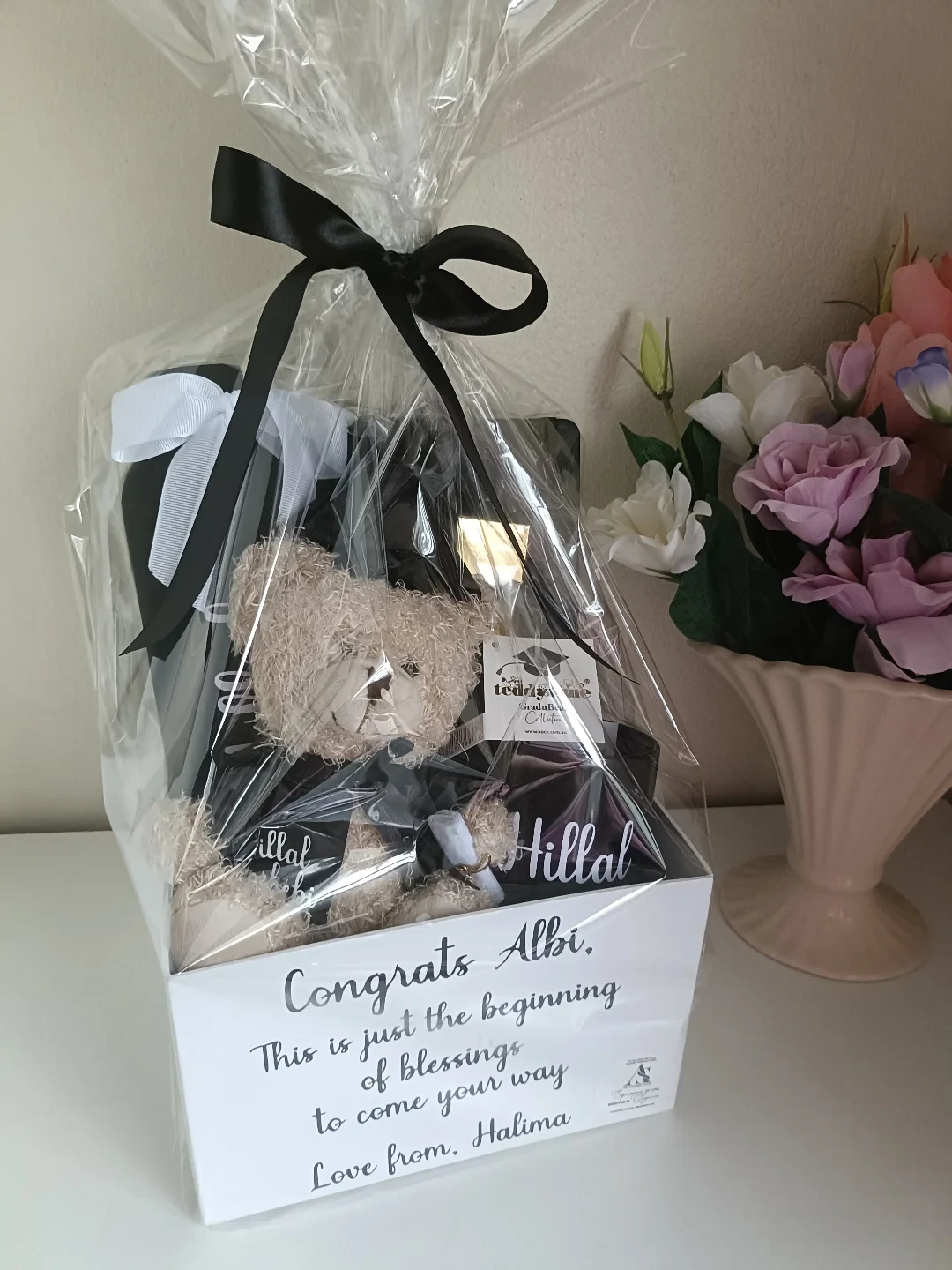 3. Classic Wrapped Gift Basket