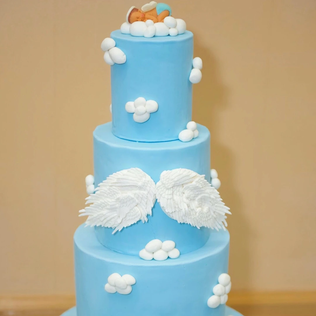 33. Traditional Fondant Angel Cake