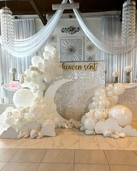 6. Sequin Wall and Moon Prop