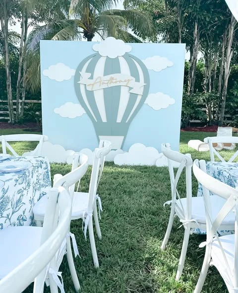 11. Custom Wooden Backdrop
