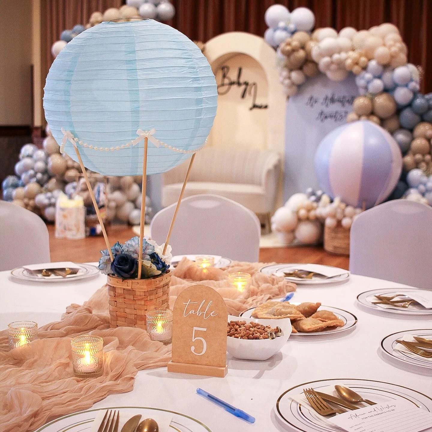 15. Paper Lantern Centerpieces
