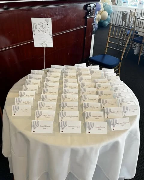 39. Themed Escort and Place Cards