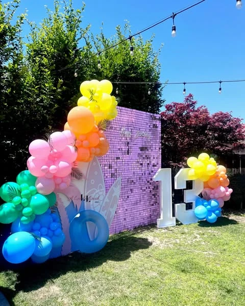 5. Build a Bright Summer Surf Party Backdrop image 1
