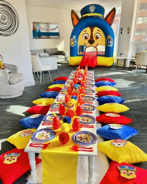 11. Set Up a Paw Patrol Floor Picnic Table