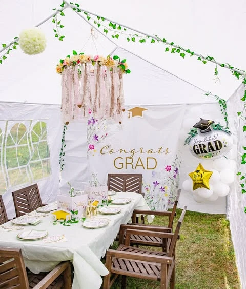 10. Mixing Faux Greenery With Floral Paperware image 4