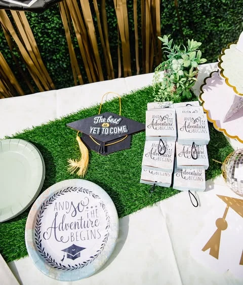 10. Mixing Faux Greenery With Floral Paperware image 6