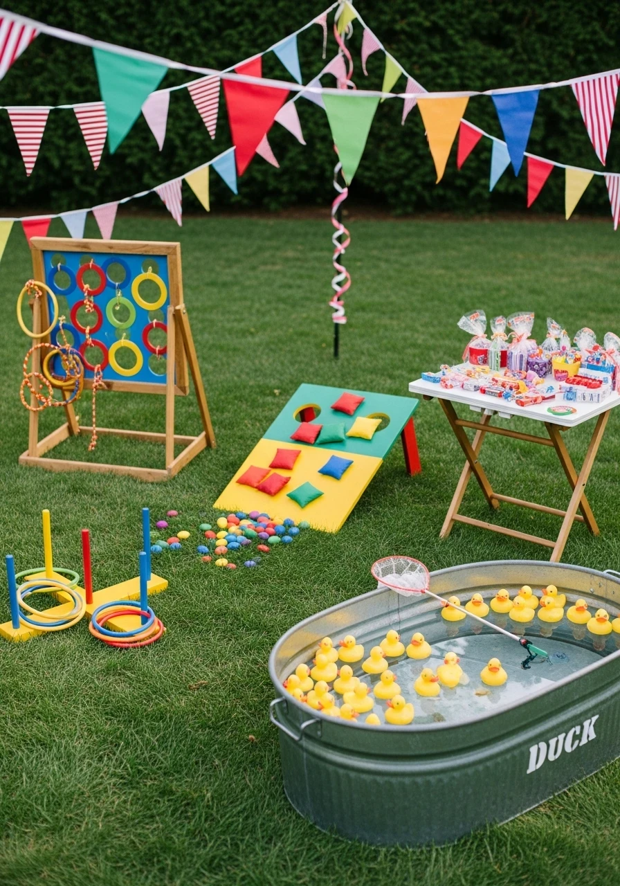 21. Set Up a Backyard Carnival Game Zone