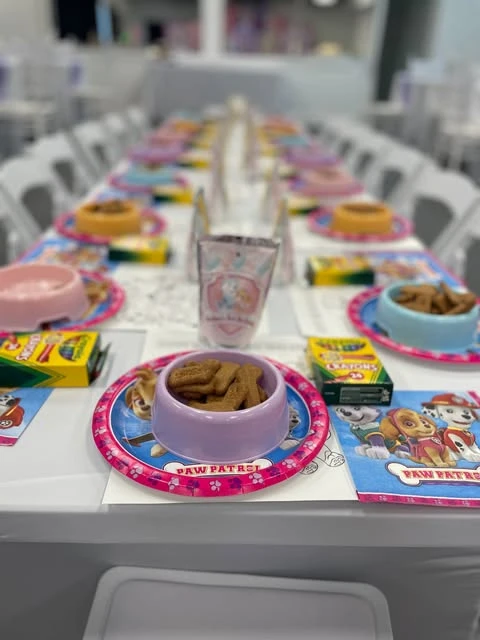 9. Serve Party Snacks in Dog Bowls at the Kids' Table image 4