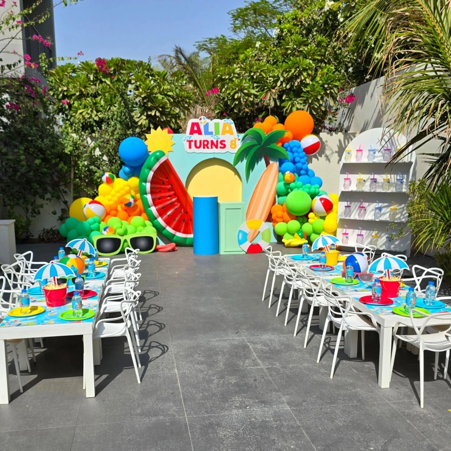 10. Build One Bright Summer Party Backdrop image 1