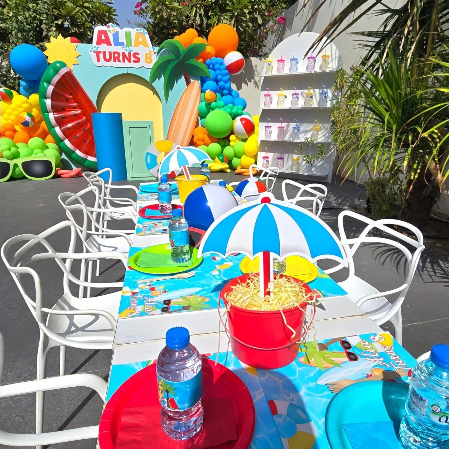 10. Build One Bright Summer Party Backdrop image 2