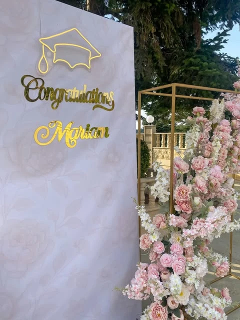 7. Frame Your Backdrop with Floral Towers image 1