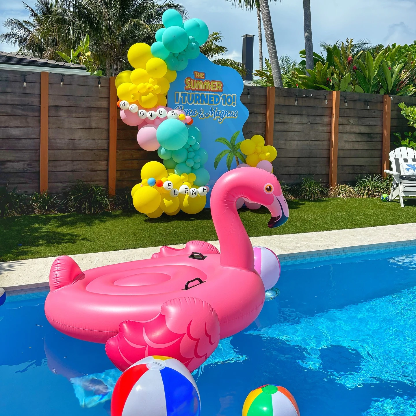 1. Build One Vibrant Poolside Photo Zone image 1